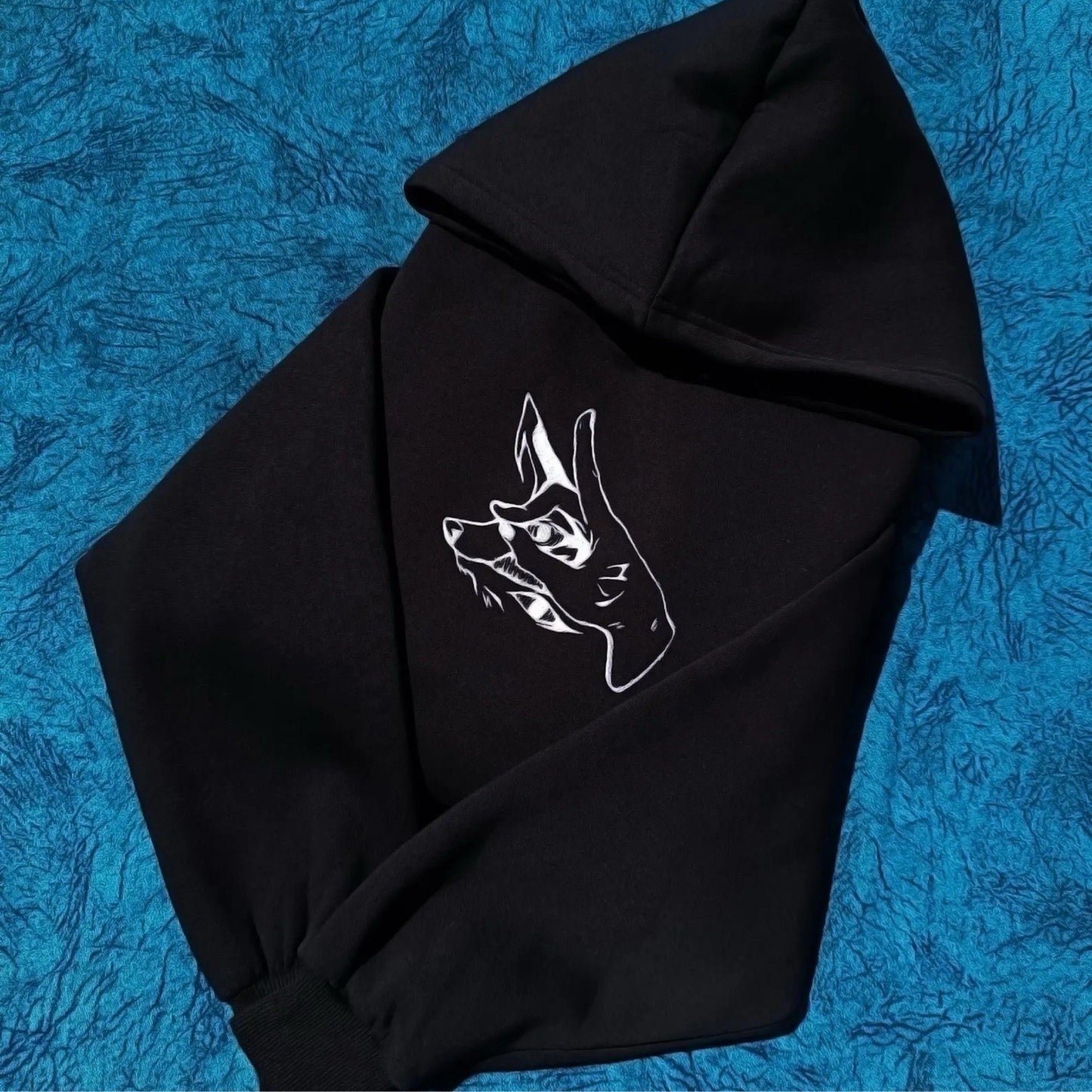 Chainsaw Man Fox Devil Hoodie, Bestickter Anime Hoodie | Embroidered Kon Design