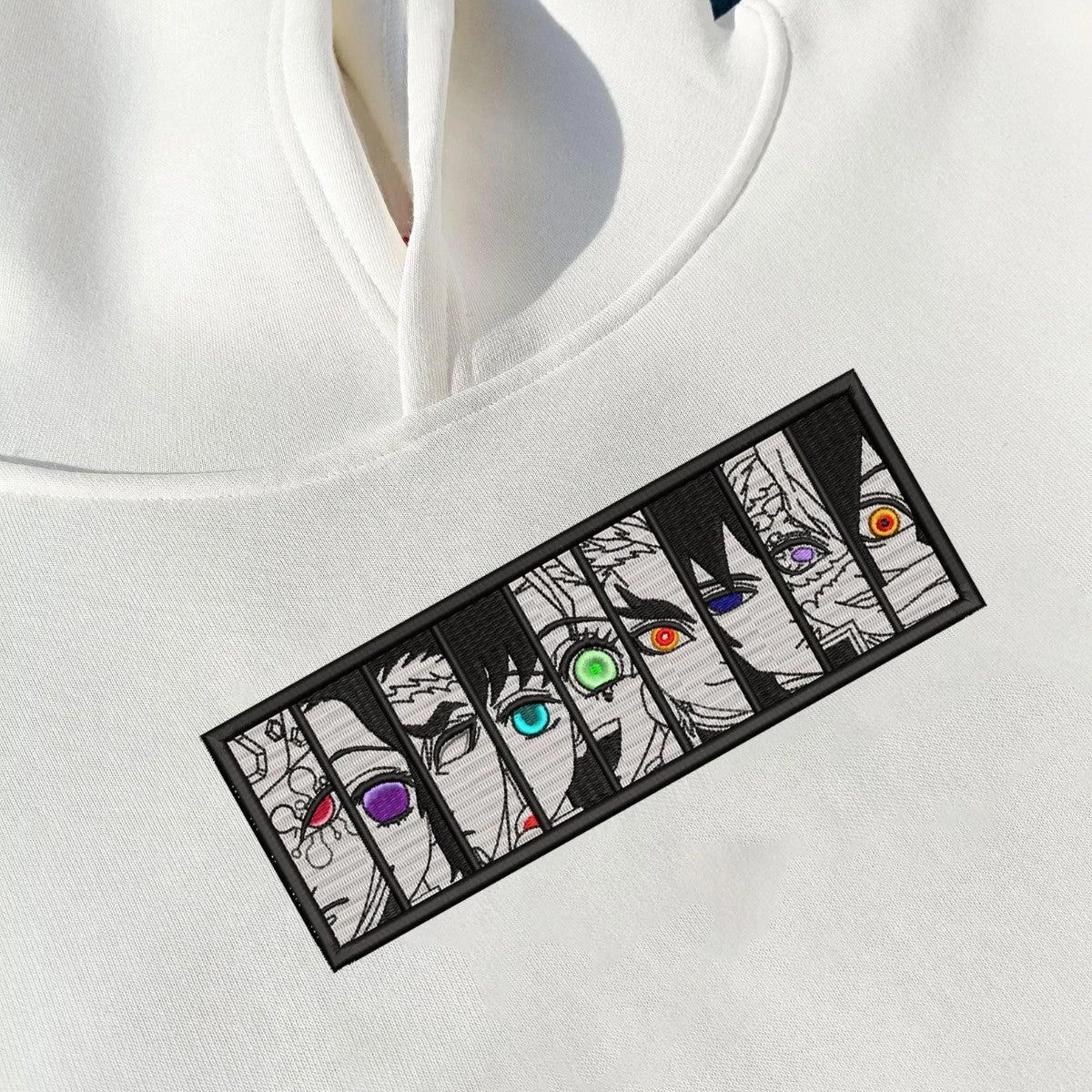 Demon Slayer Hoodie | Bestickter Anime Hoodie | Embroidered Anime | Unisex