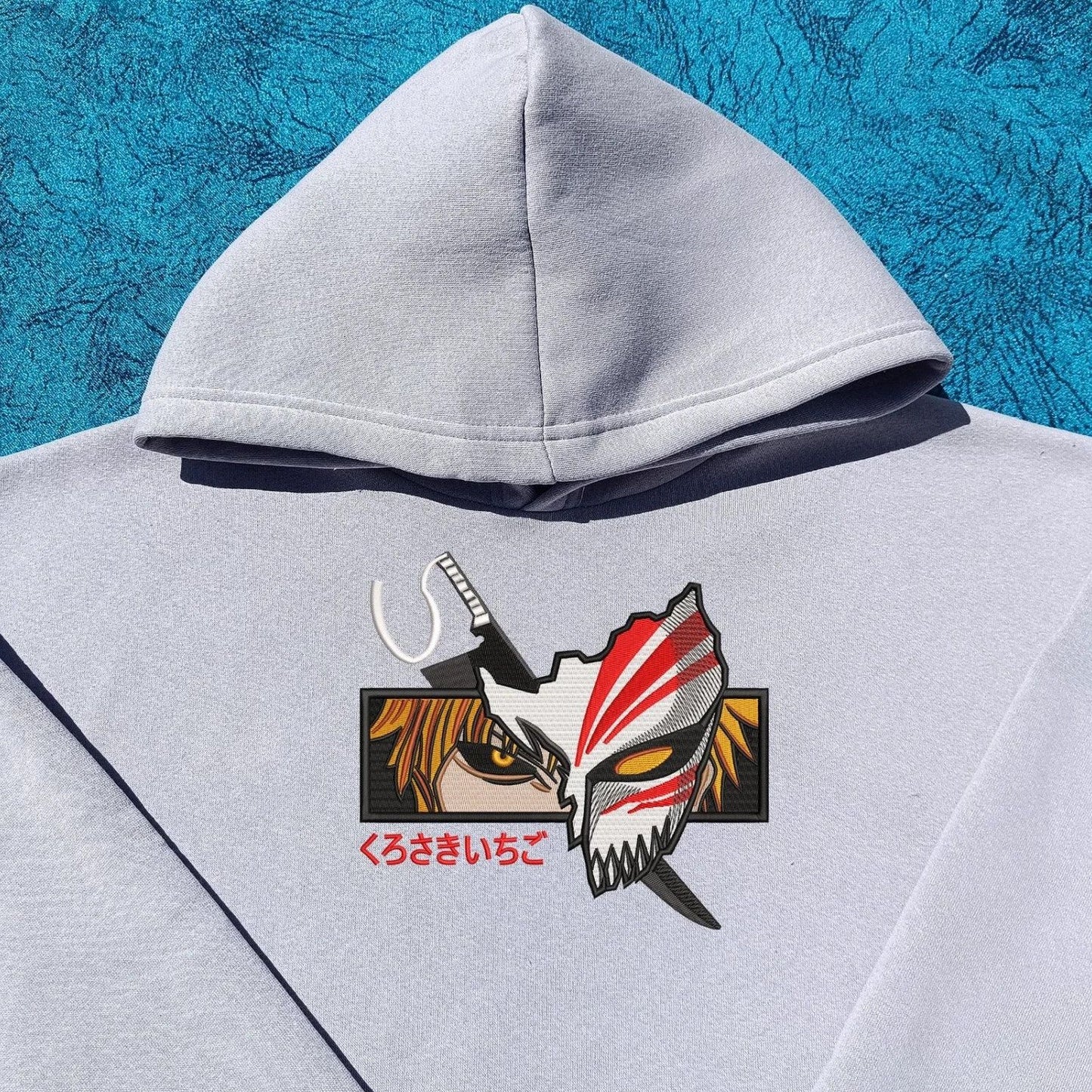 Bleach Ichigo Hoodie | Bestickter Anime Hoodie | Embroidered Hoodie | Unisex