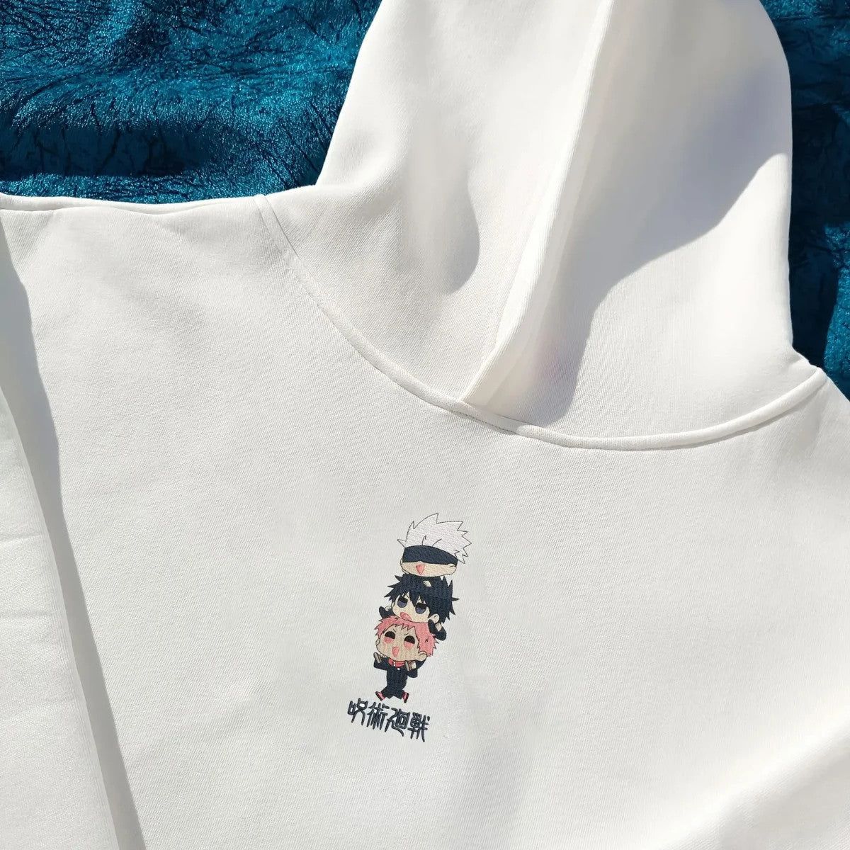 Chibi JJK Hoodie | Embroidered Jujutsu Kaisen Anime Hoodie | Bestickter Hoodie