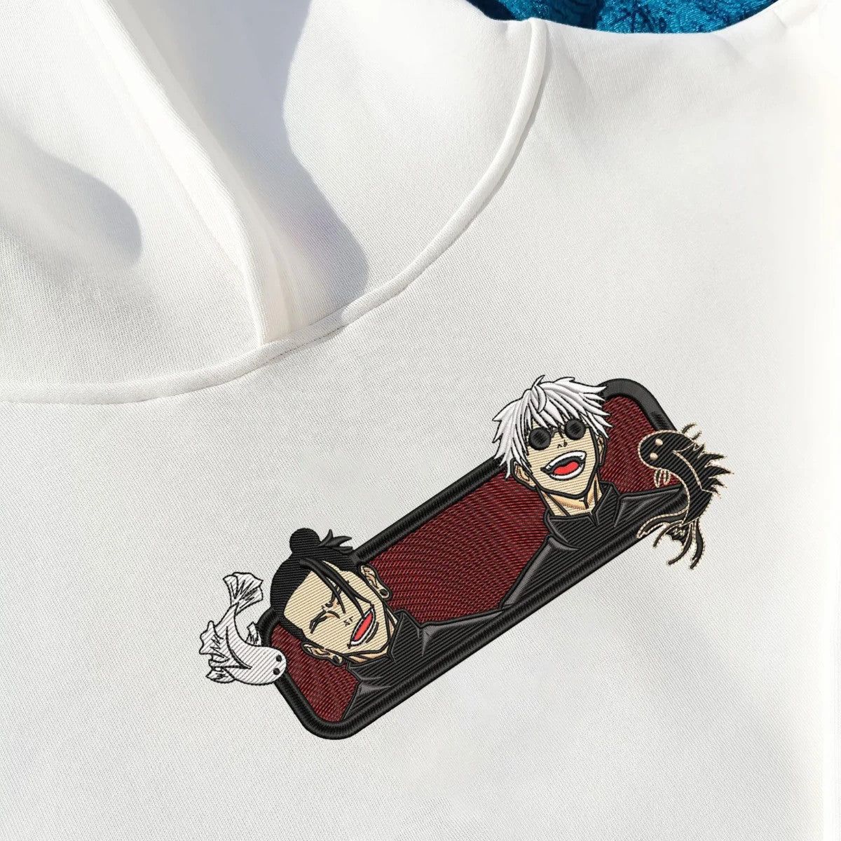 Gojo & Geto Hoodie | Embroidered Jujutsu Kaisen Anime Hoodie | Bestickter Hoodie