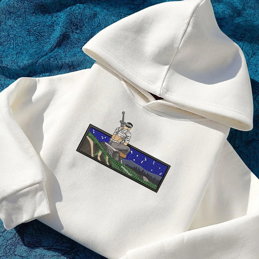 Berserk Guts Inspiriert bestickter Hoodie  | Embroidered Anime Hoodie | Unisex
