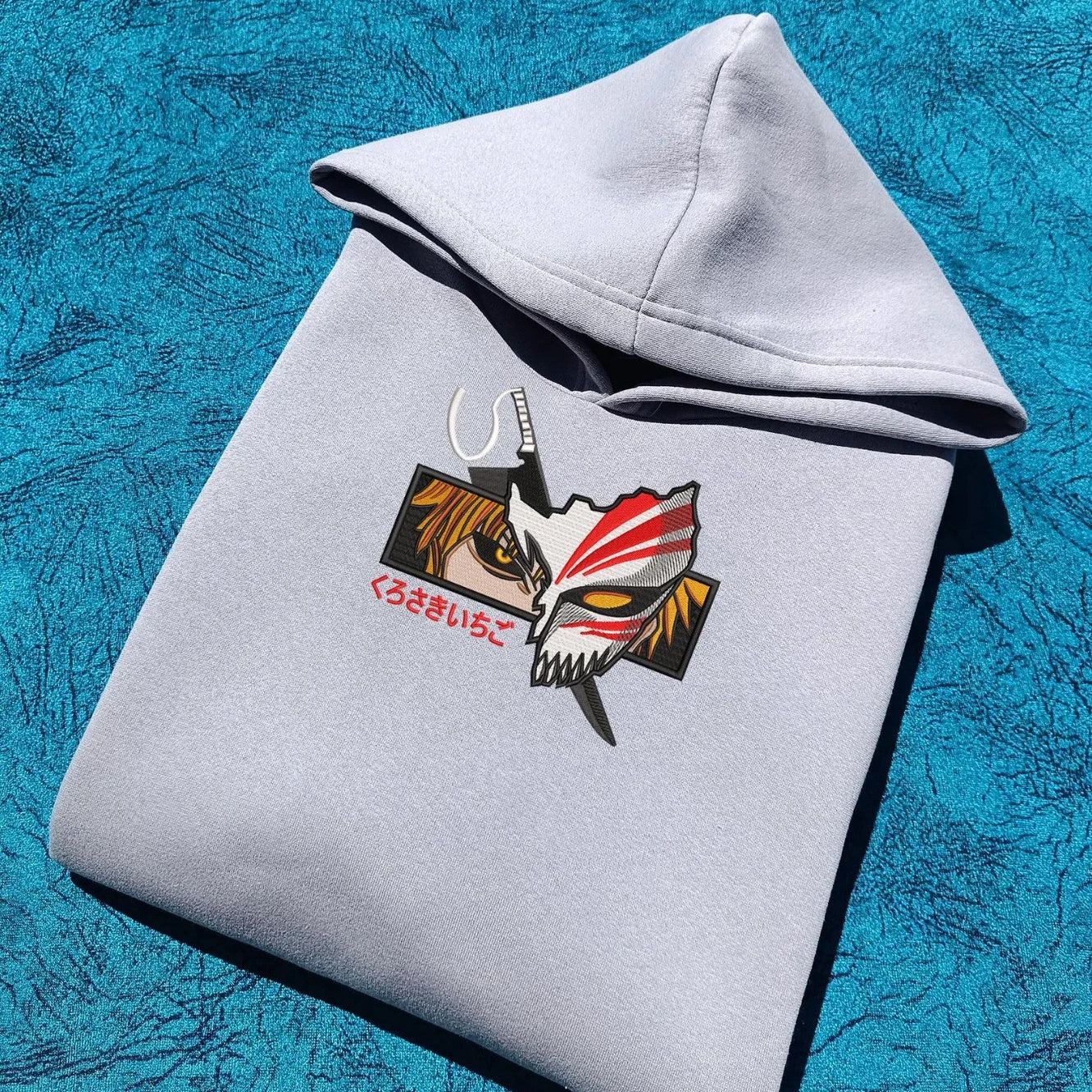 Bleach Ichigo Hoodie | Bestickter Anime Hoodie | Embroidered Hoodie | Unisex