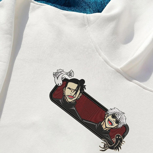 Gojo & Geto Hoodie | Embroidered Jujutsu Kaisen Anime Hoodie | Bestickter Hoodie